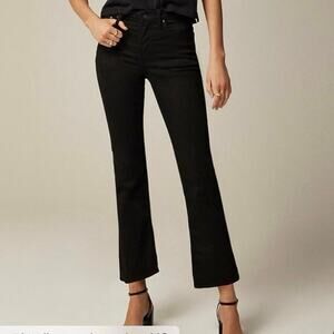 J. Crew Black Cropped Kickout Flare Jeans Size 29